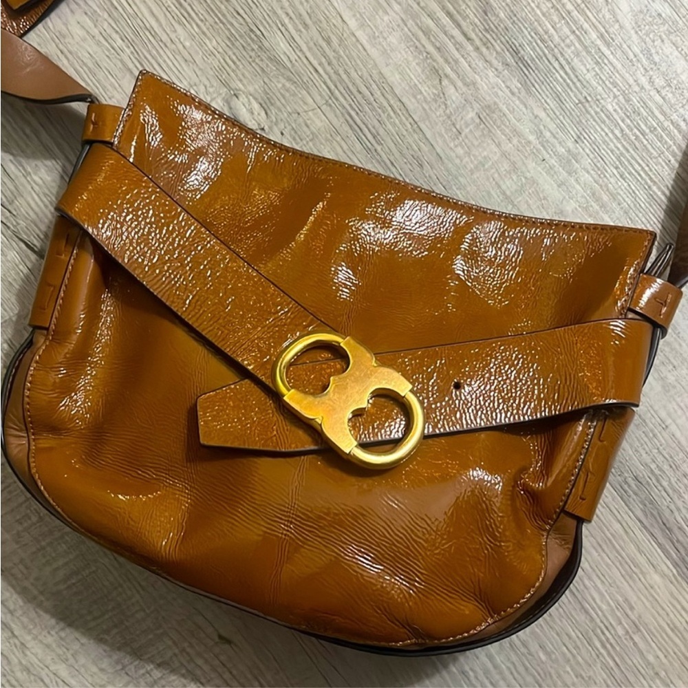 Tory Burch Brown Leather Shoulder Bag